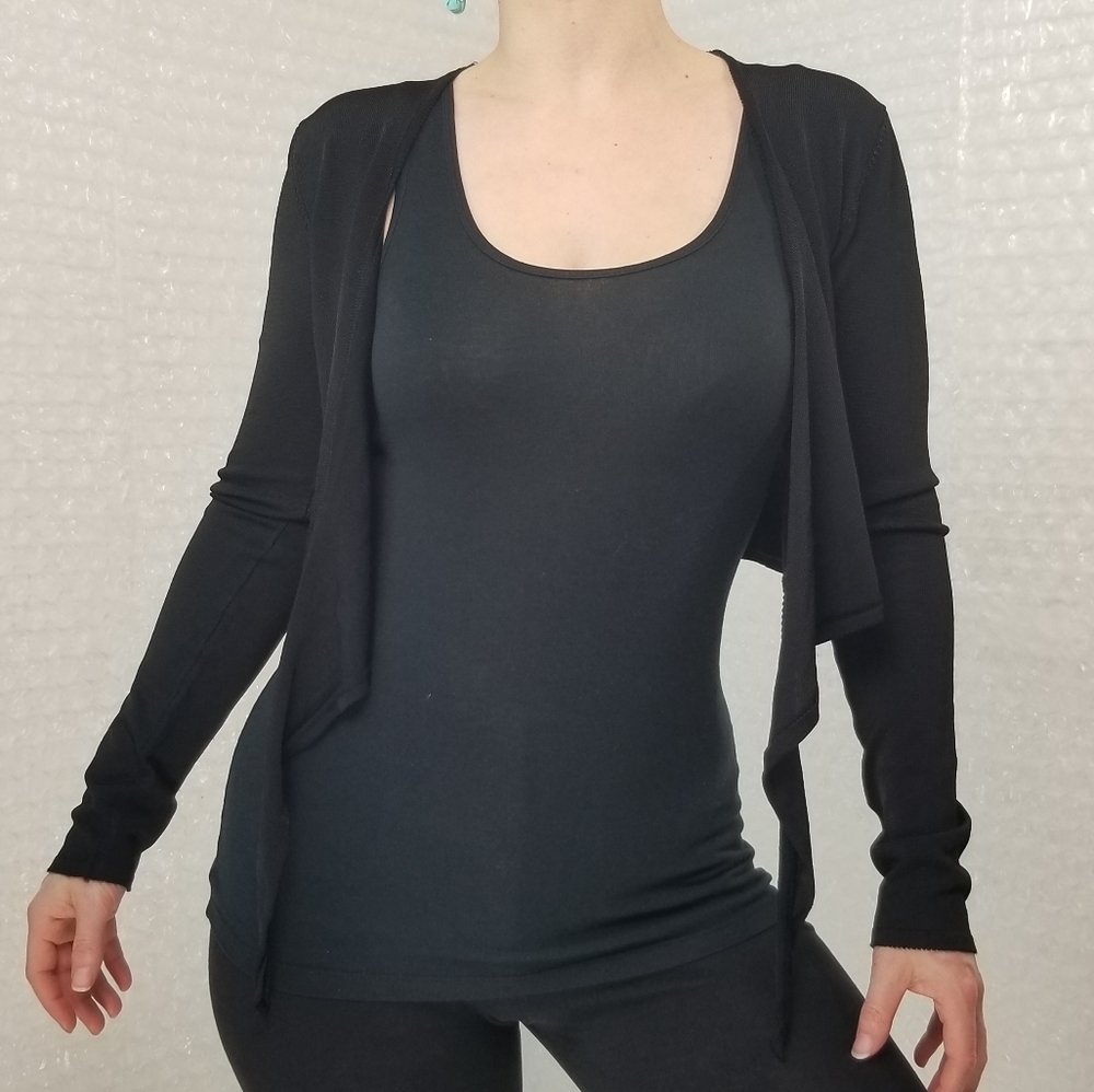 1990s Cejon crop wrap top - Picture 4 of 7